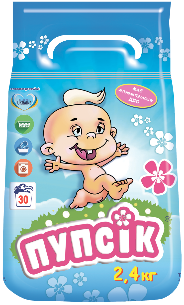 Пральний порошок З перших днів життя Пупсик, 2,4кг